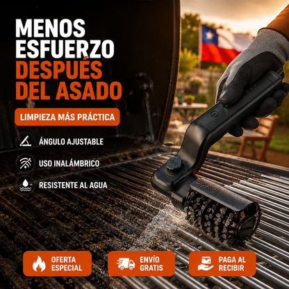 Cepillo Eléctrico 360° para Parrillas AURA 🇨🇱